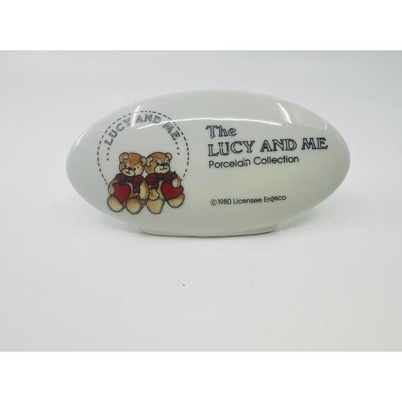 Vintage The Lucy And Me Porcelain Collection 1980 Enesco Shelf Display - Picture 1 of 3